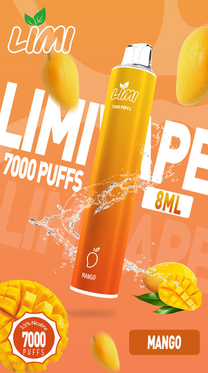 【買10贈1】LIMI拋棄式7000口 一次性電子霧化棒