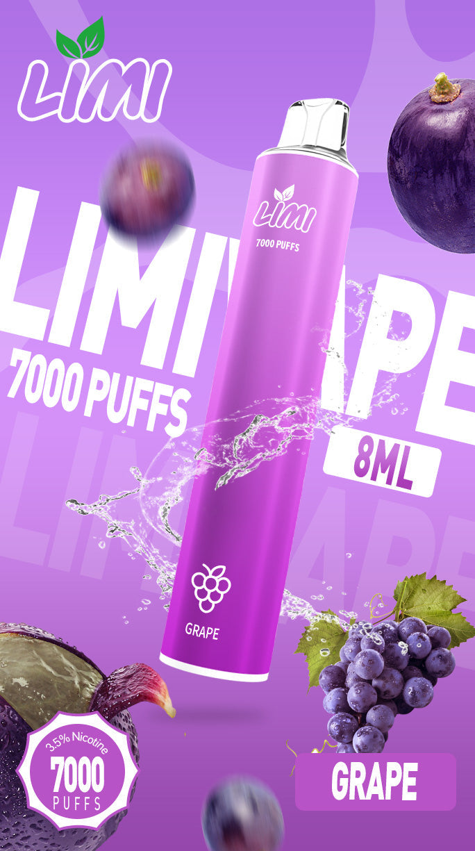 【買10贈1】LIMI拋棄式7000口 一次性電子霧化棒