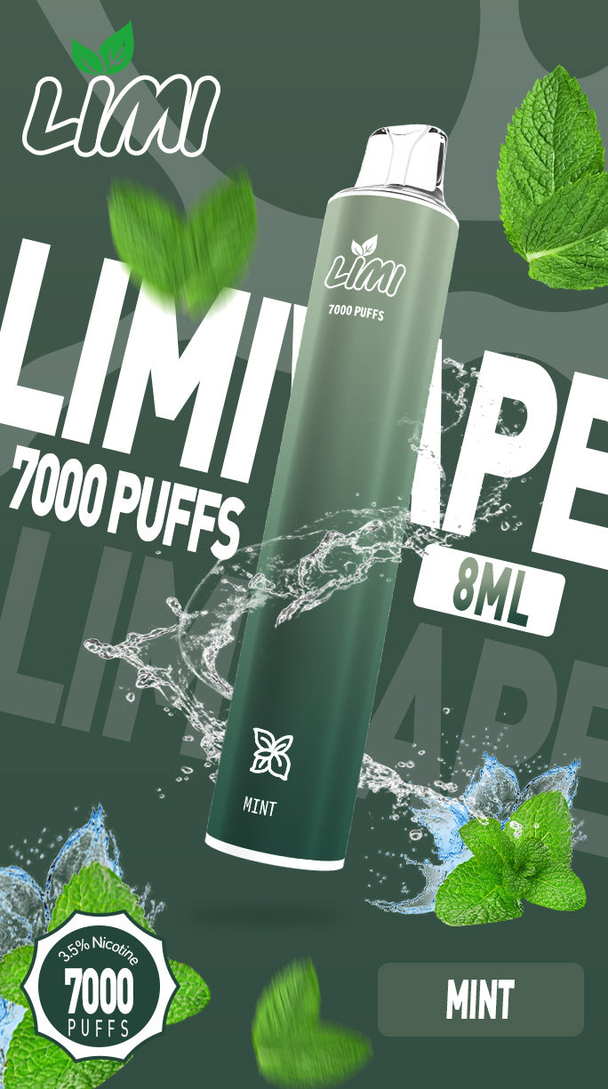 【買10贈1】LIMI拋棄式7000口 一次性電子霧化棒