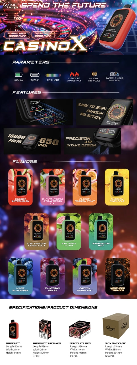 CASINO X 拋棄式16000口 賭場一次性