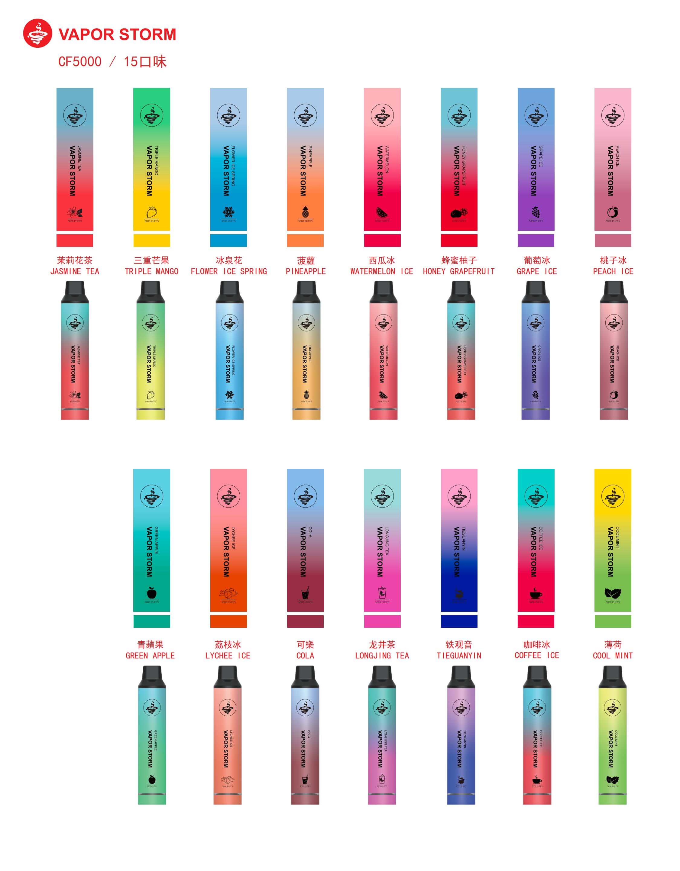 VAPOR STORM 風暴拋棄式5000口 一次性