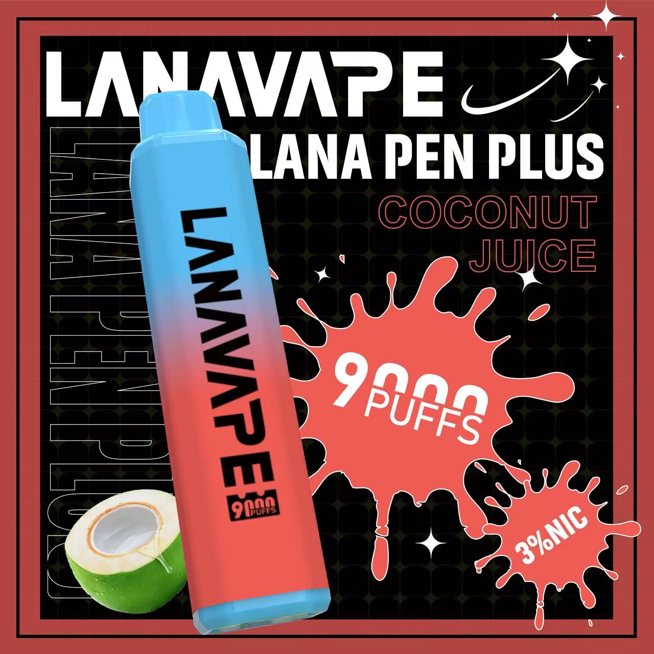 LANA拋棄式9000口 一次性電子煙 持久續航