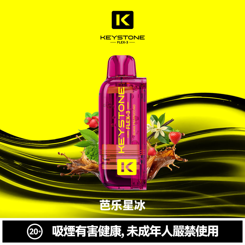 【買彈送主機】鑰石KEYSTONE FLEX-3 換彈拋棄式 25000口 組合式電子煙
