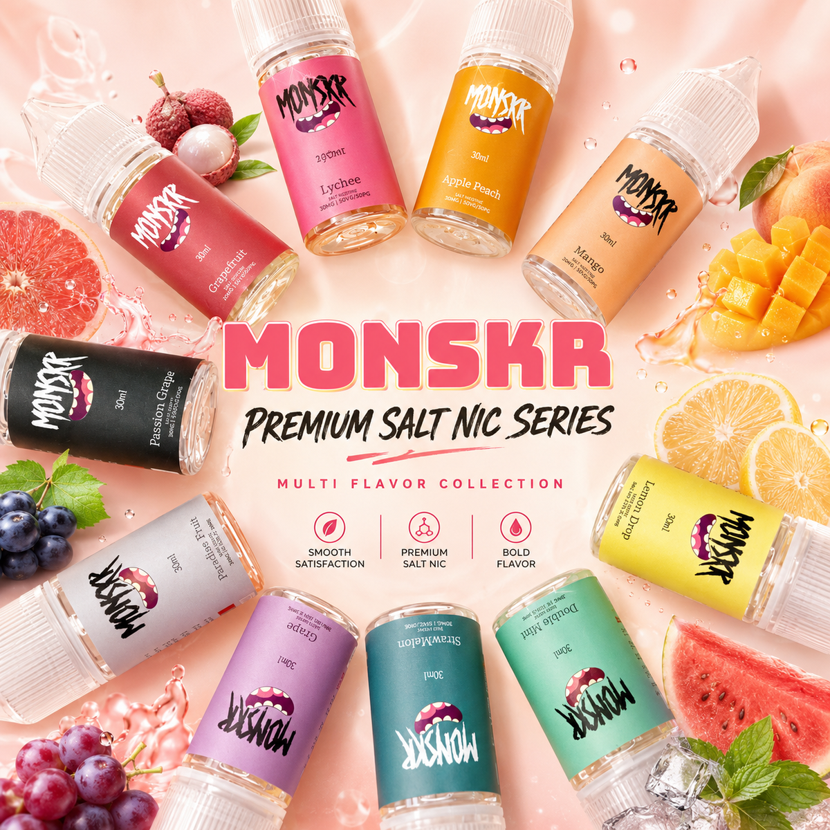 MONSKR 蒙斯科煙油 大嘴怪果味系列 30ML